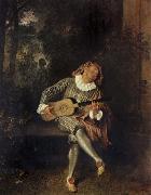 Jean-Antoine Watteau Mezzetin oil painting on canvas